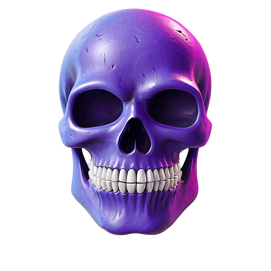 Vibrant Purple Skull Trooper Illustration Png Bir PNG Image