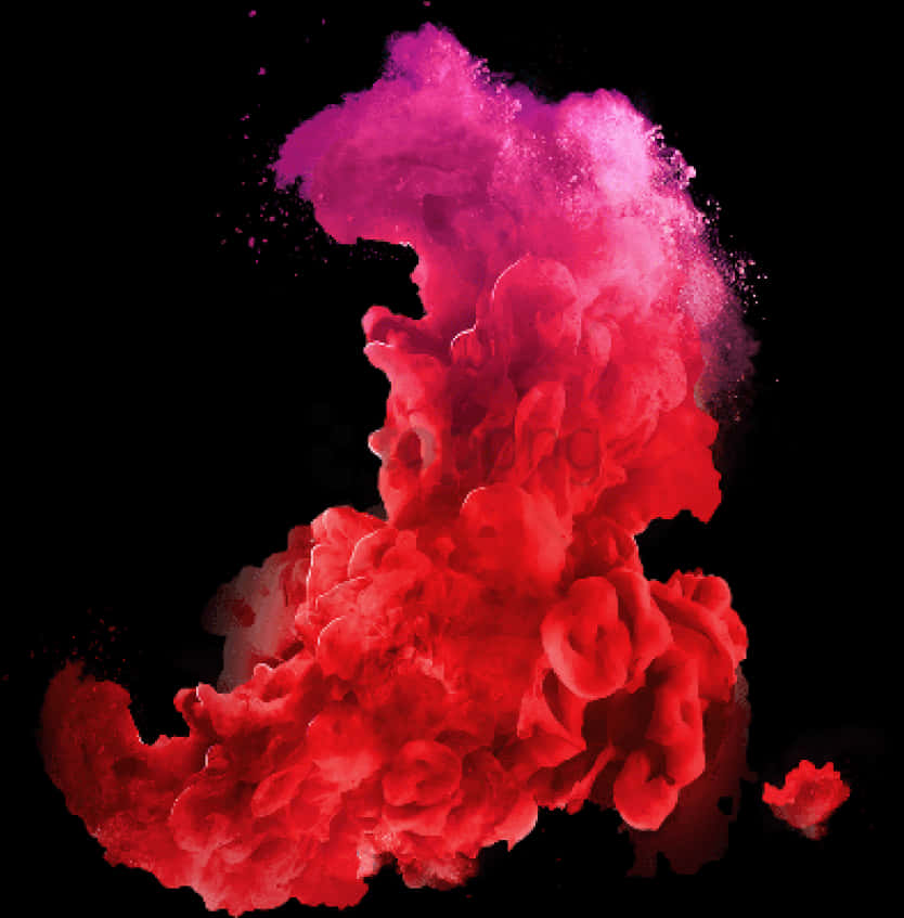 Vibrant_ Red_and_ Purple_ Smoke_ Art PNG Image