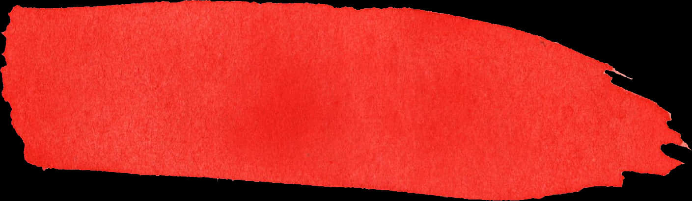 Vibrant Red Brush Stroke PNG Image