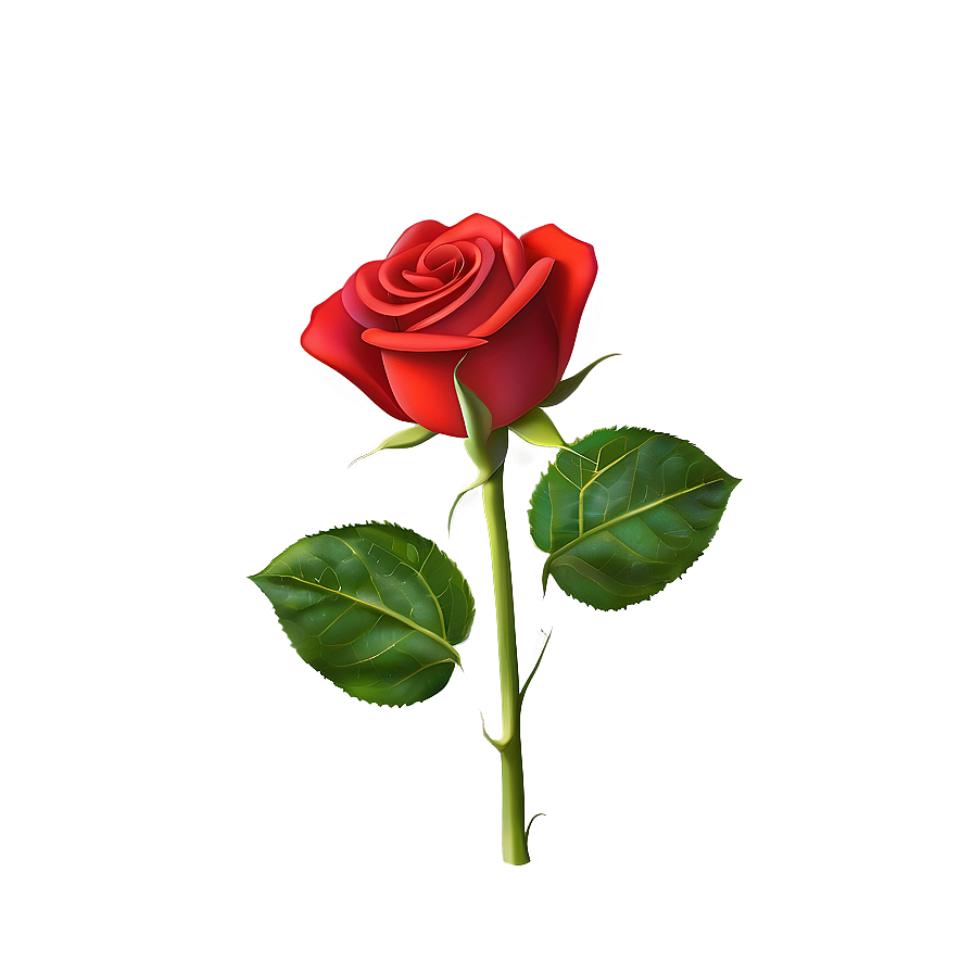 Vibrant Red Rose Png 05062024 PNG Image