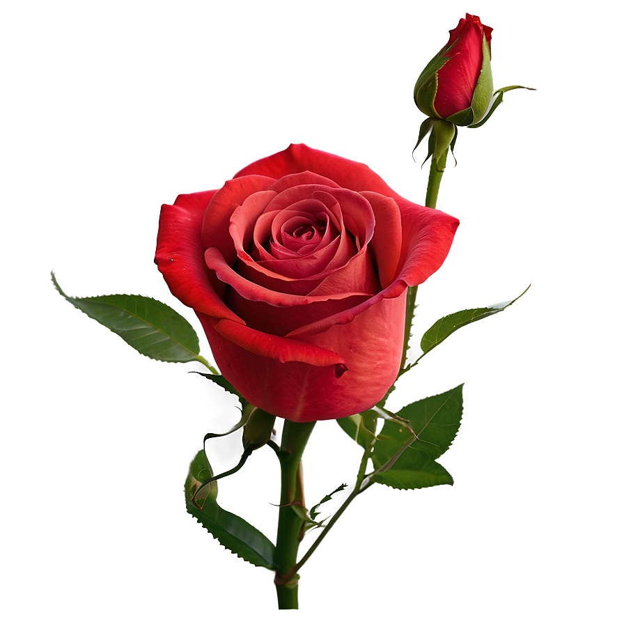 Vibrant Red Rose Png Rod70 PNG Image