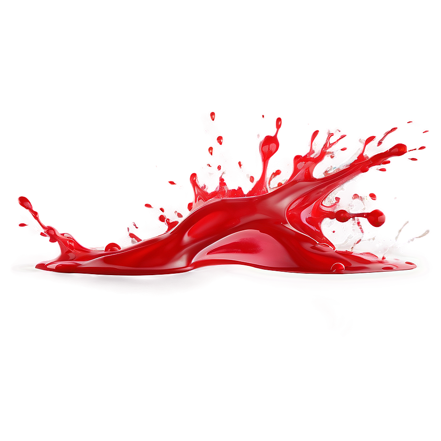 Vibrant Red Splash Design Png Bus PNG Image