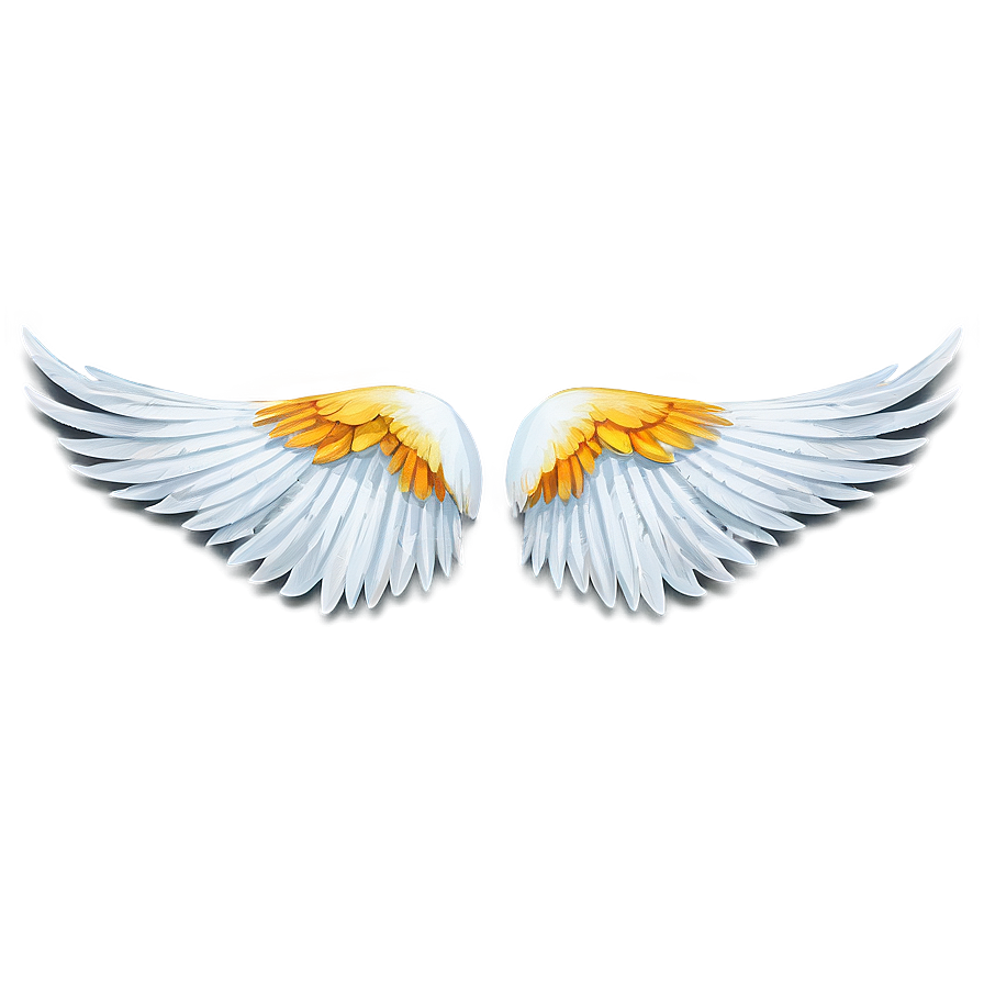 Vibrant White Wings Png 16 PNG Image