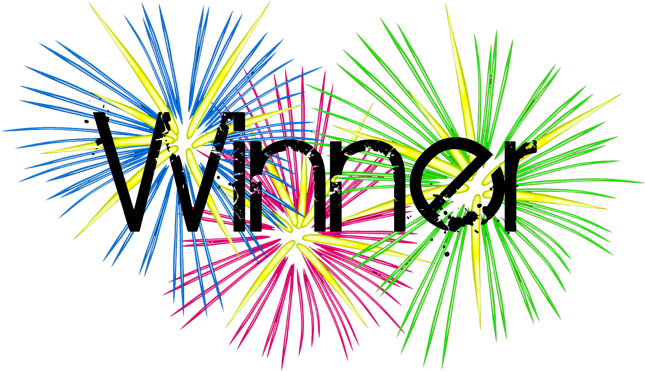 Vibrant Winner Celebration PNG Image