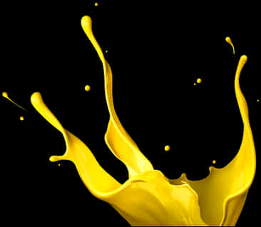 Vibrant_ Yellow_ Paint_ Splash PNG Image