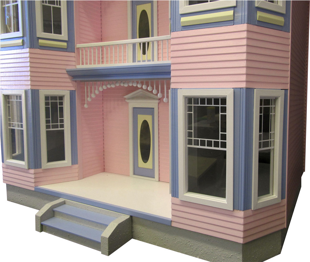 Victorian Dollhouse Exterior PNG Image