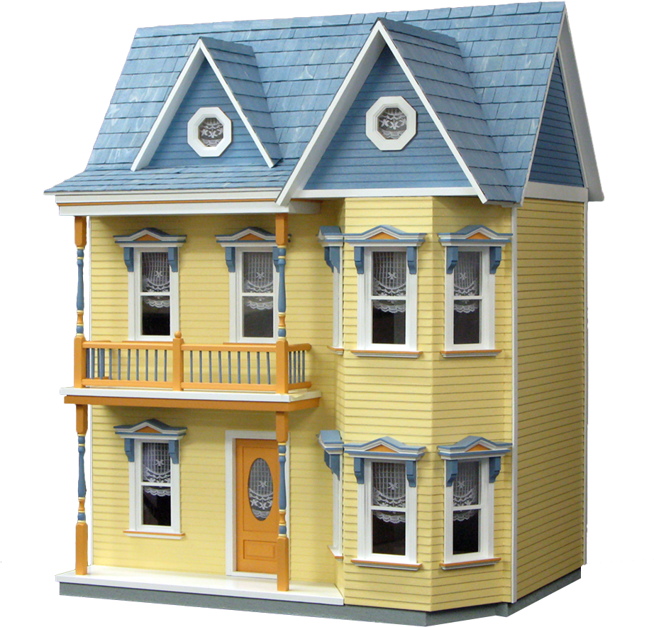 Victorian Dollhouse Exterior PNG Image