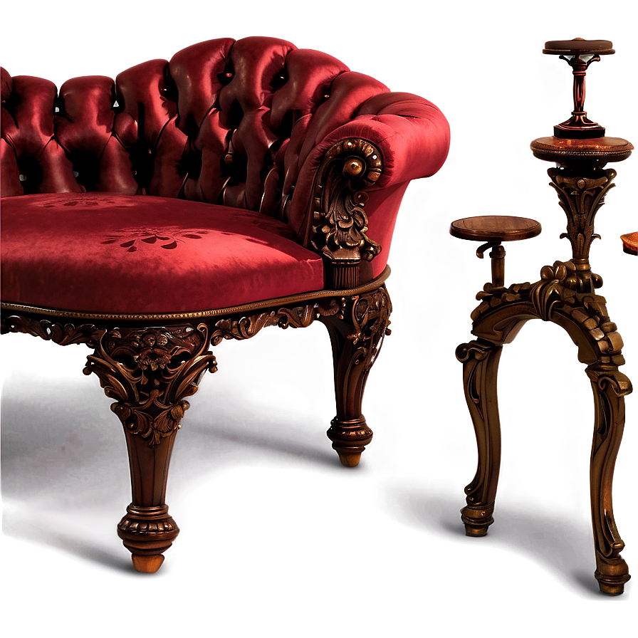 Victorian Furniture Elegance Png Aeo39 PNG Image