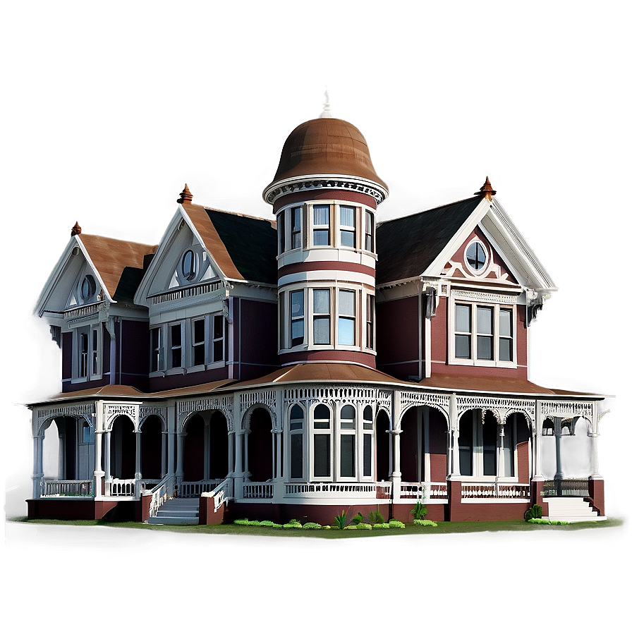 Victorian Mansion Building Png Vlf42 PNG Image