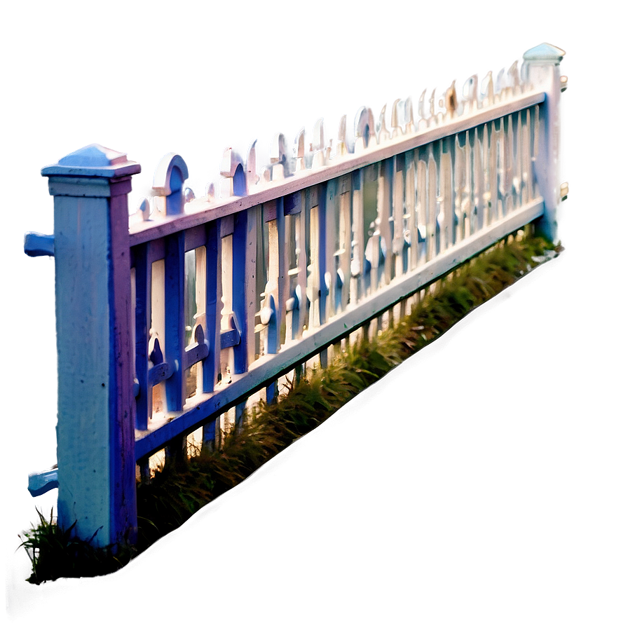 Victorian Style White Fence Png 32 PNG Image