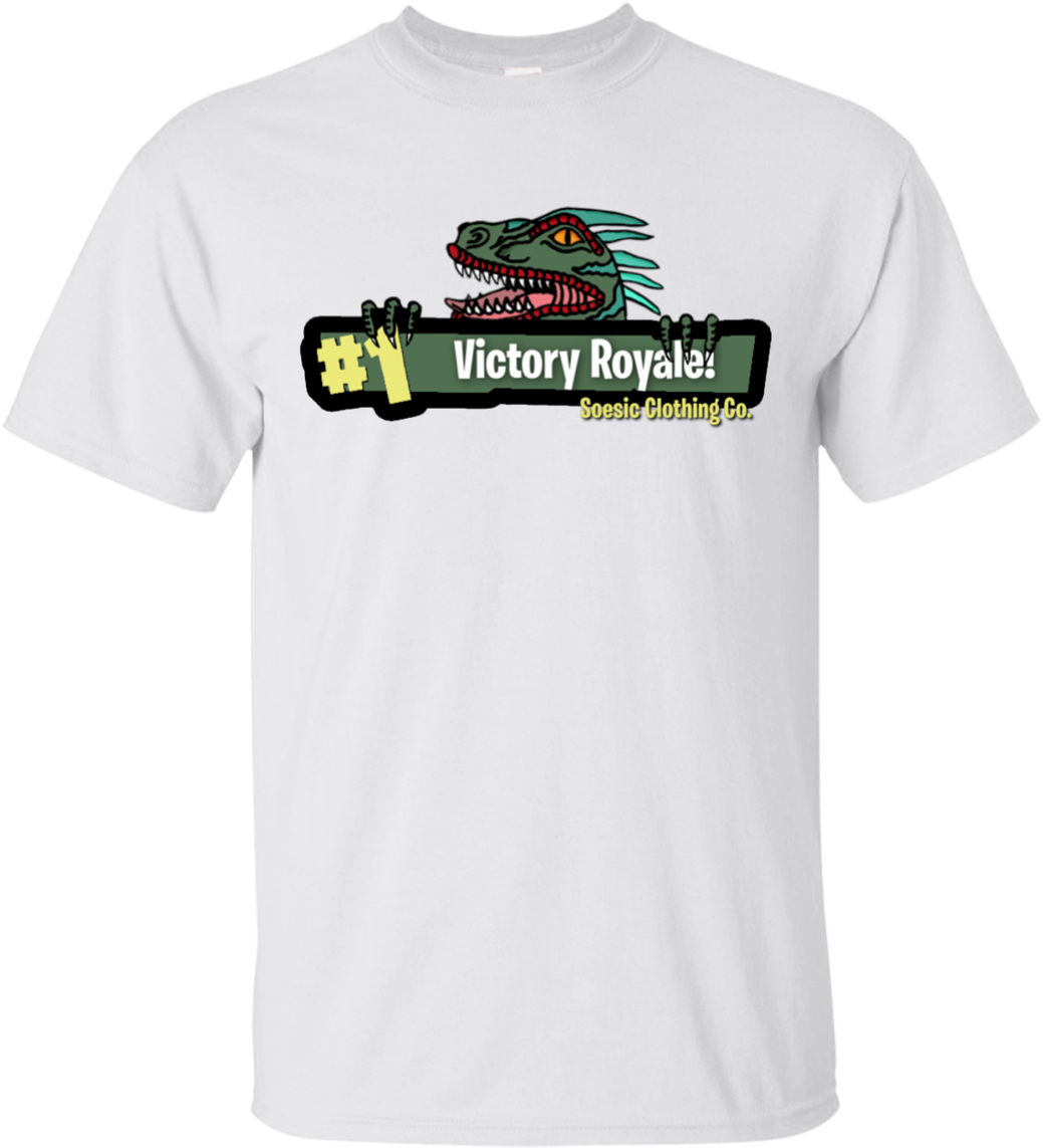 Victory Royale Dinosaur Tshirt Design PNG Image