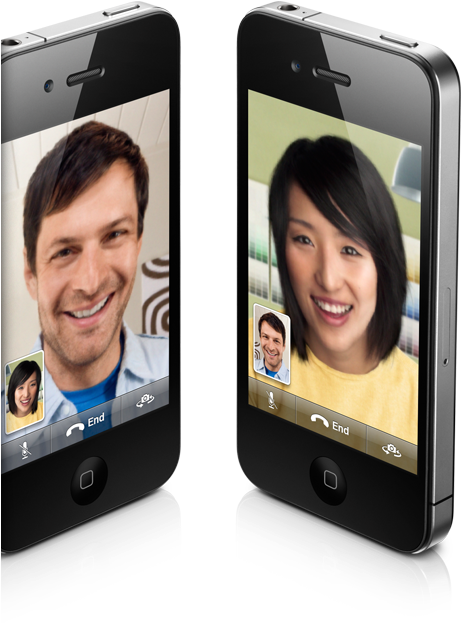 Video Call Demonstrationon Smartphones PNG Image