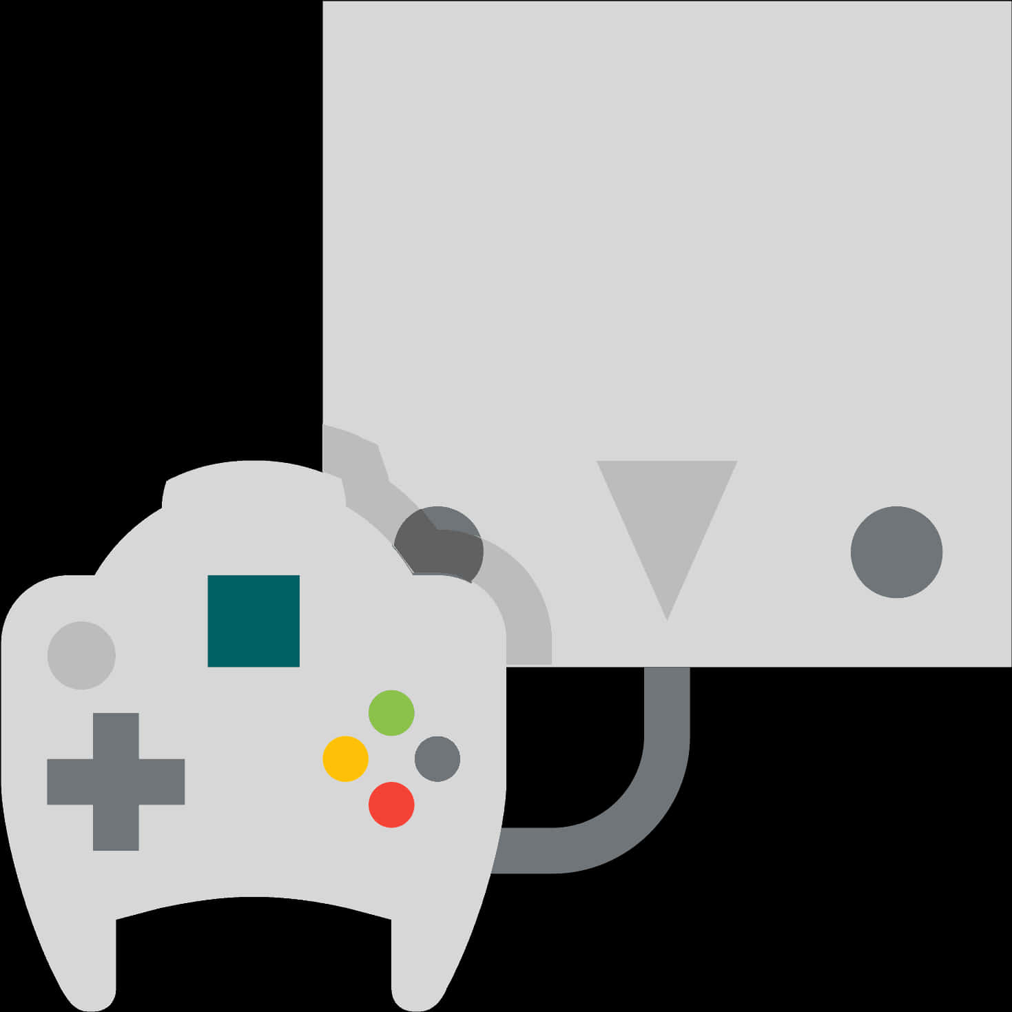 Video Game Controller Graphic PNG Image