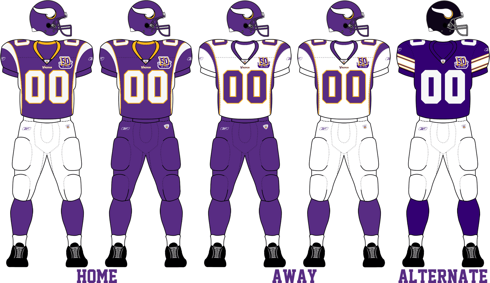 Viking Football Uniform Concepts PNG Image