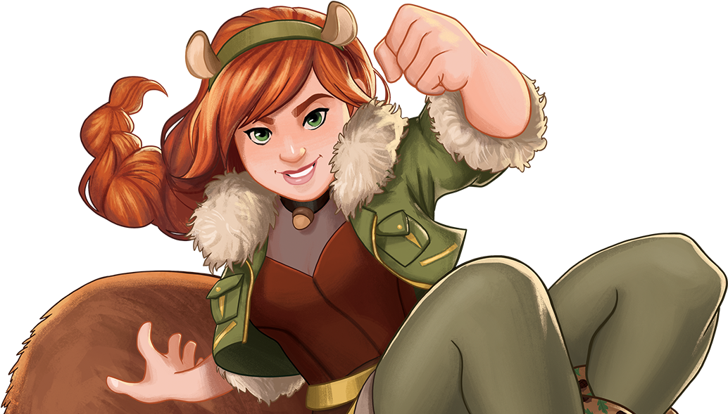 Viking Girl Cartoon Character PNG Image