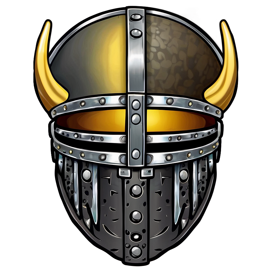 Viking Helmet Tattoo Style Png Nlv PNG Image