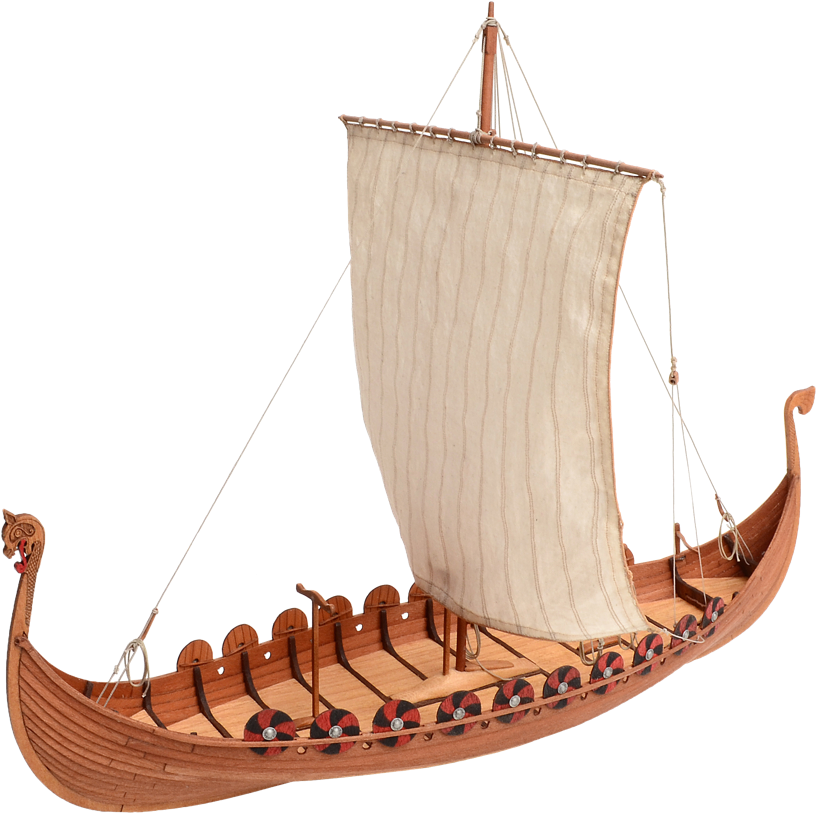 Viking Ship Model PNG Image