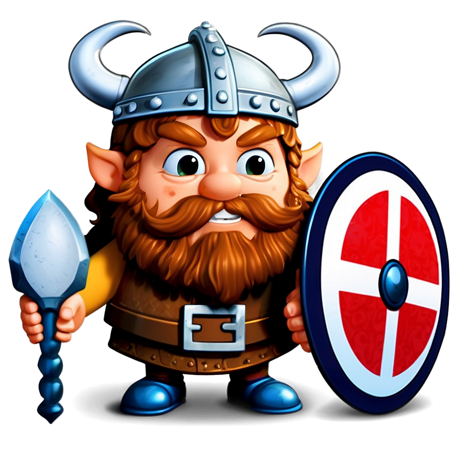 Viking Warrior Cartoon Character Png Bga PNG Image