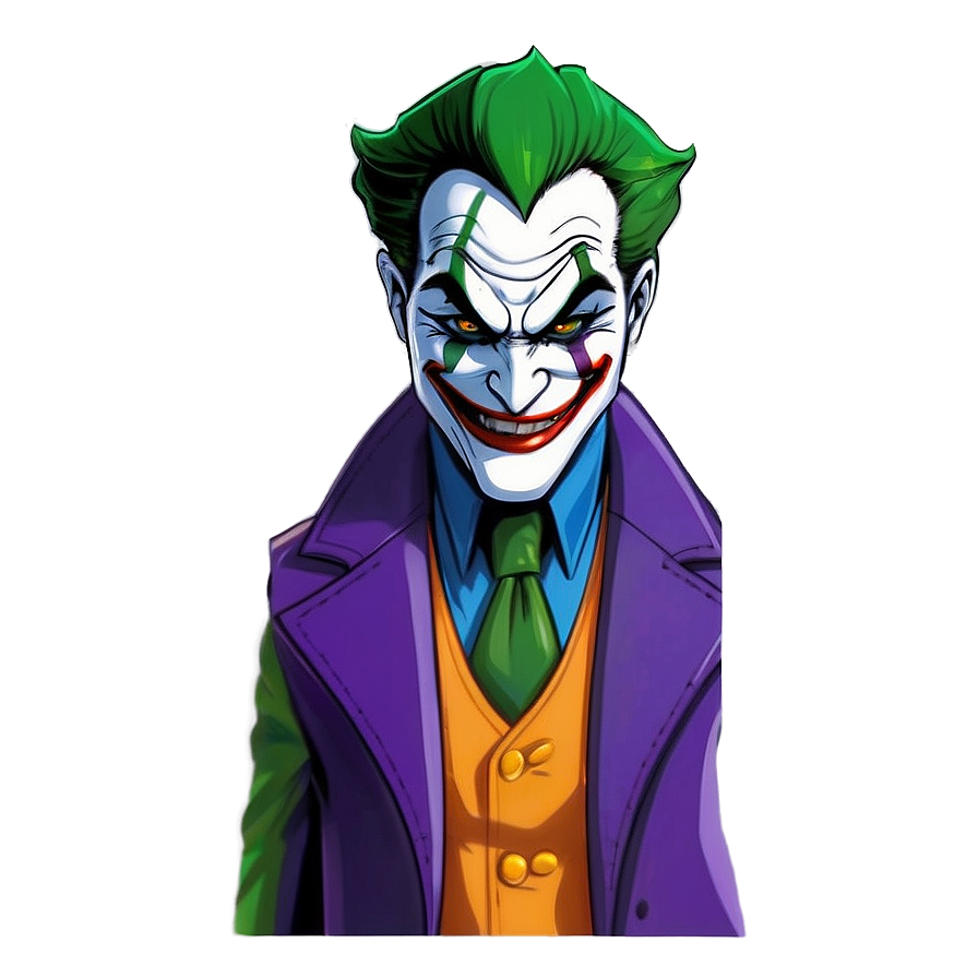 Villainous Joker Grin Png Dtw32 PNG Image