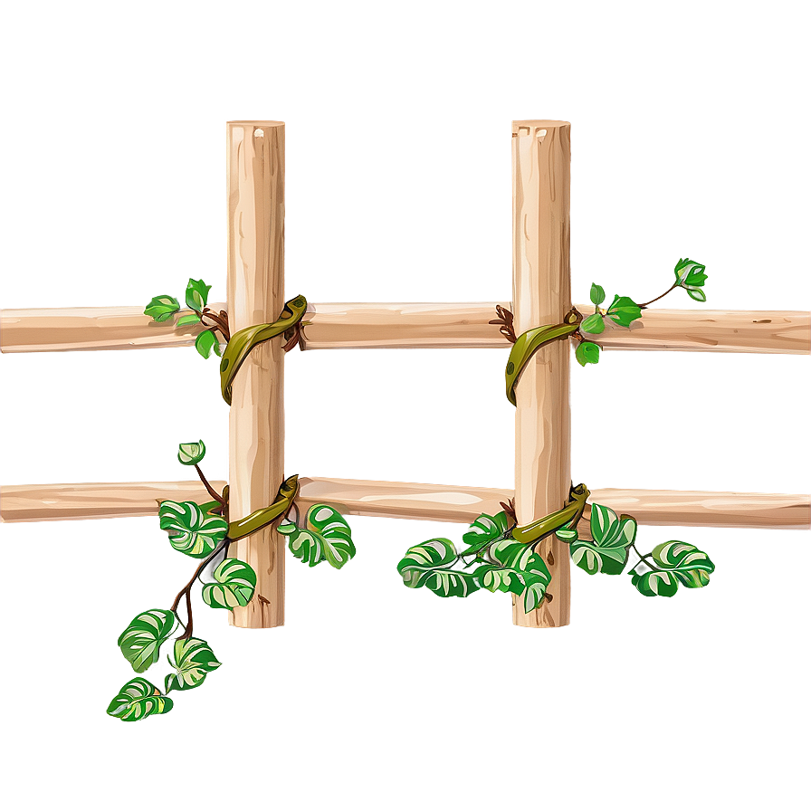 Vine Intertwined Fence Png Nxp62 PNG Image