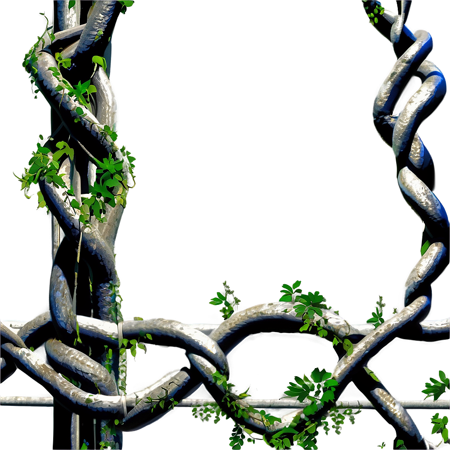 Vine Intertwined Fence Png Pay PNG Image