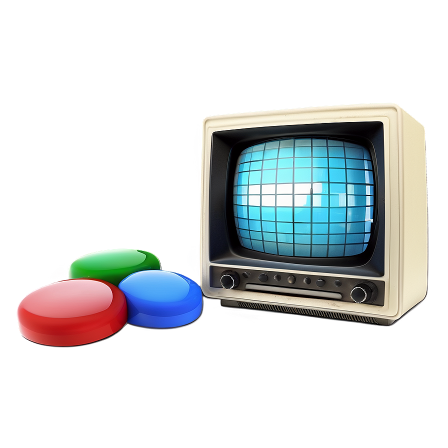 Vintage 80s Tv Graphics Png Pto1 PNG Image