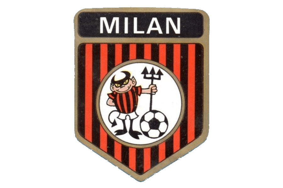 Vintage A C Milan Badge PNG Image