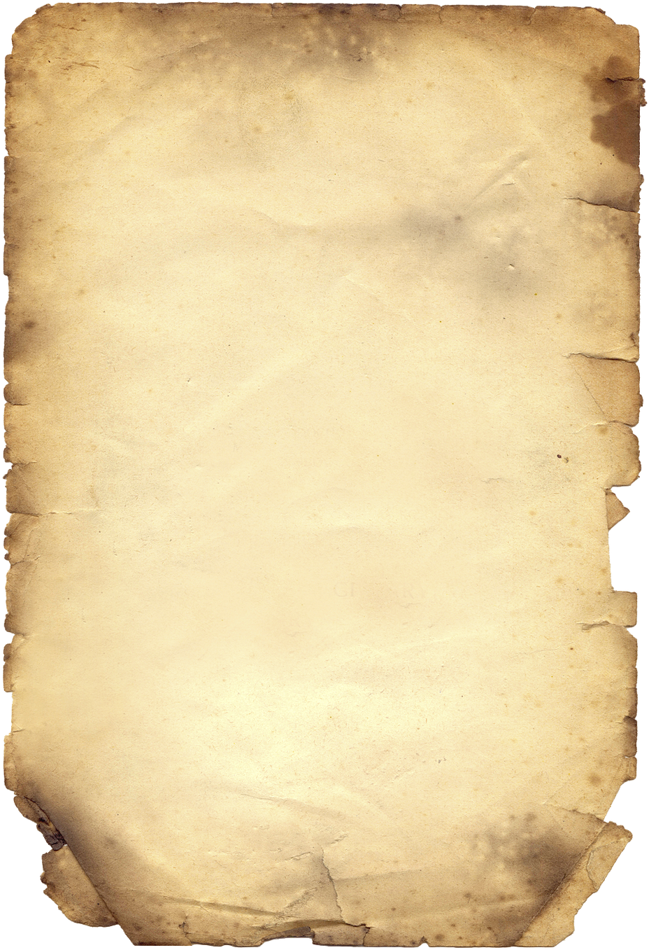 Vintage Aged Paper Texture PNG Image