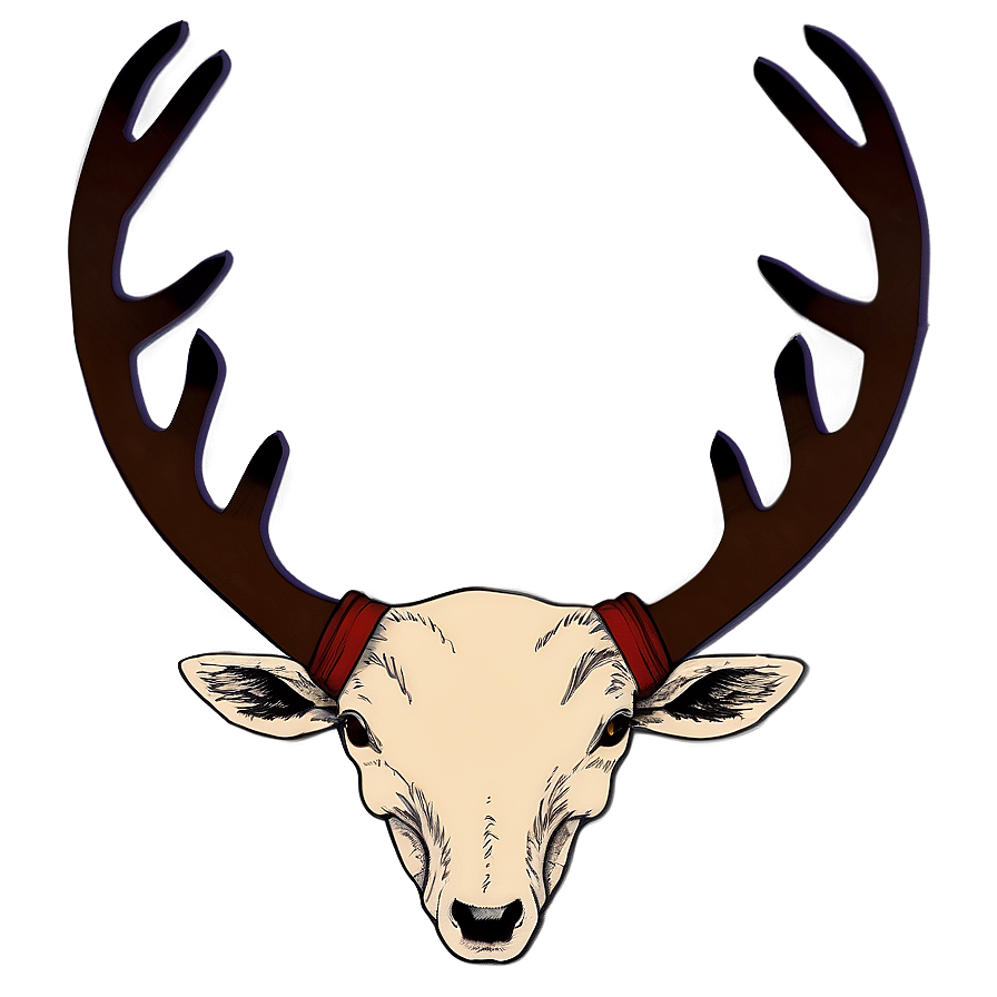 Vintage Antler Drawing Png 06212024 PNG Image