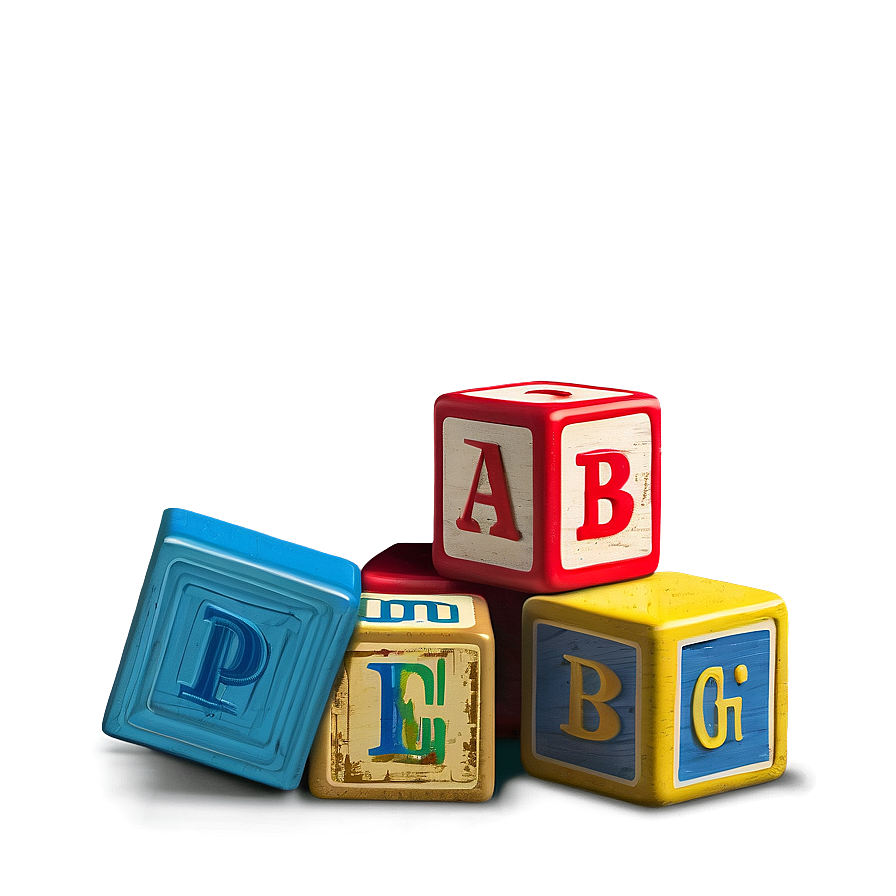 Vintage Baby Blocks Png Khq PNG Image