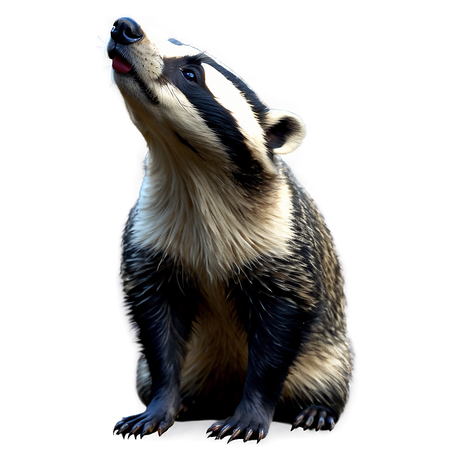 Vintage Badger Engraving Png Hev60 PNG Image