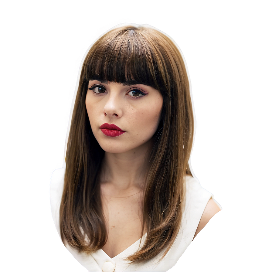 Vintage Bangs Look Png Cvi PNG Image