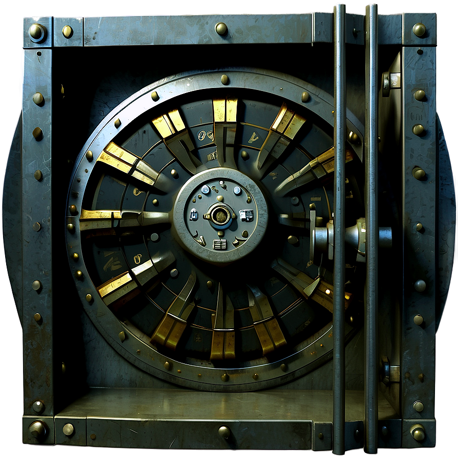 Vintage Bank Vault Door Png 33 PNG Image