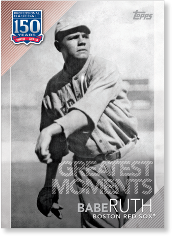 Vintage Baseball Card Babe Ruth PNG Image