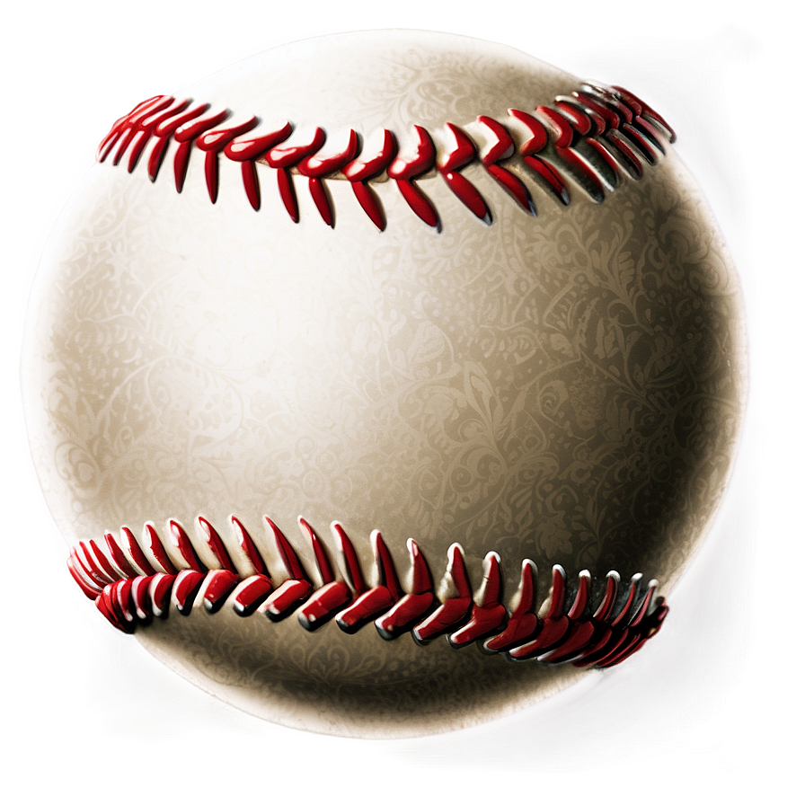 Vintage Baseball Stitch Illustration Png 06132024 PNG Image