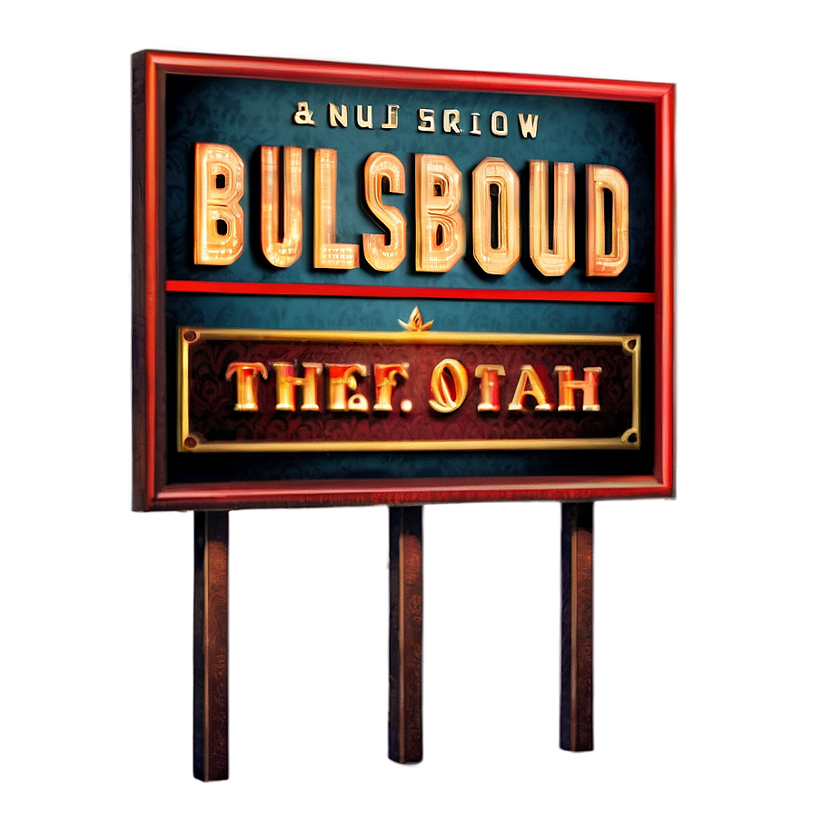 Vintage Billboard Design Png Lag73 PNG Image