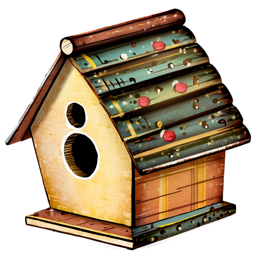 Vintage Birdhouse Png 9 PNG Image