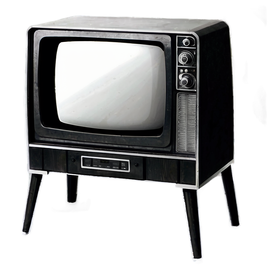 Vintage Black And White Tv Png 42 PNG Image