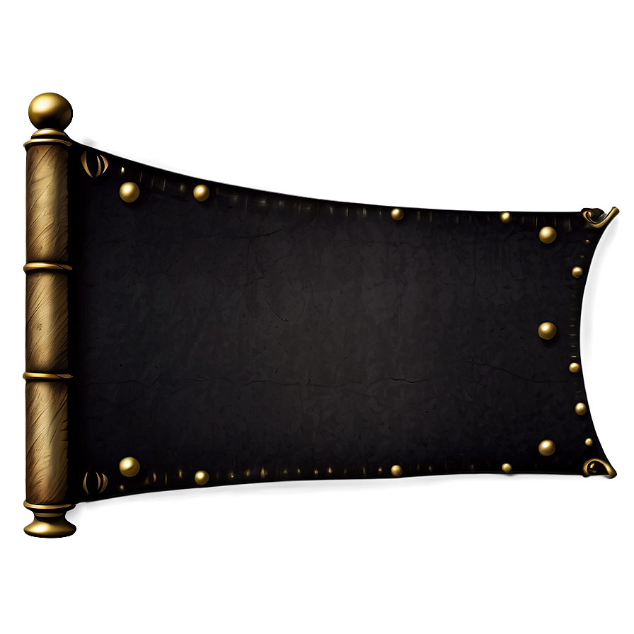 Vintage Black Banner Png Uoq PNG Image