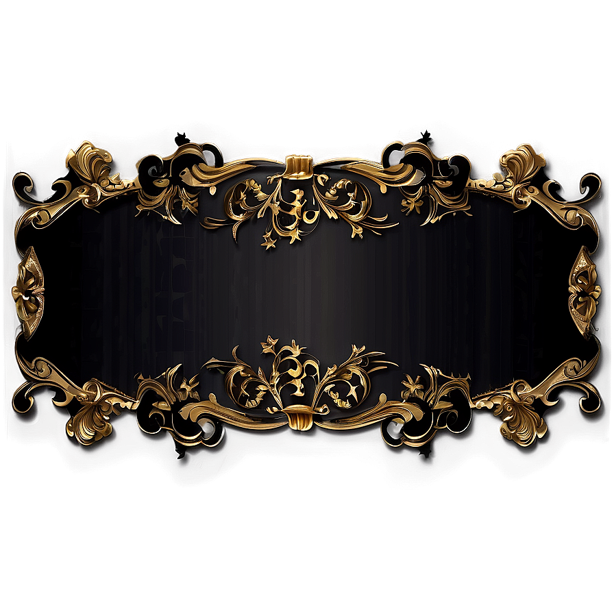 Vintage Black Banner Png Wgv PNG Image