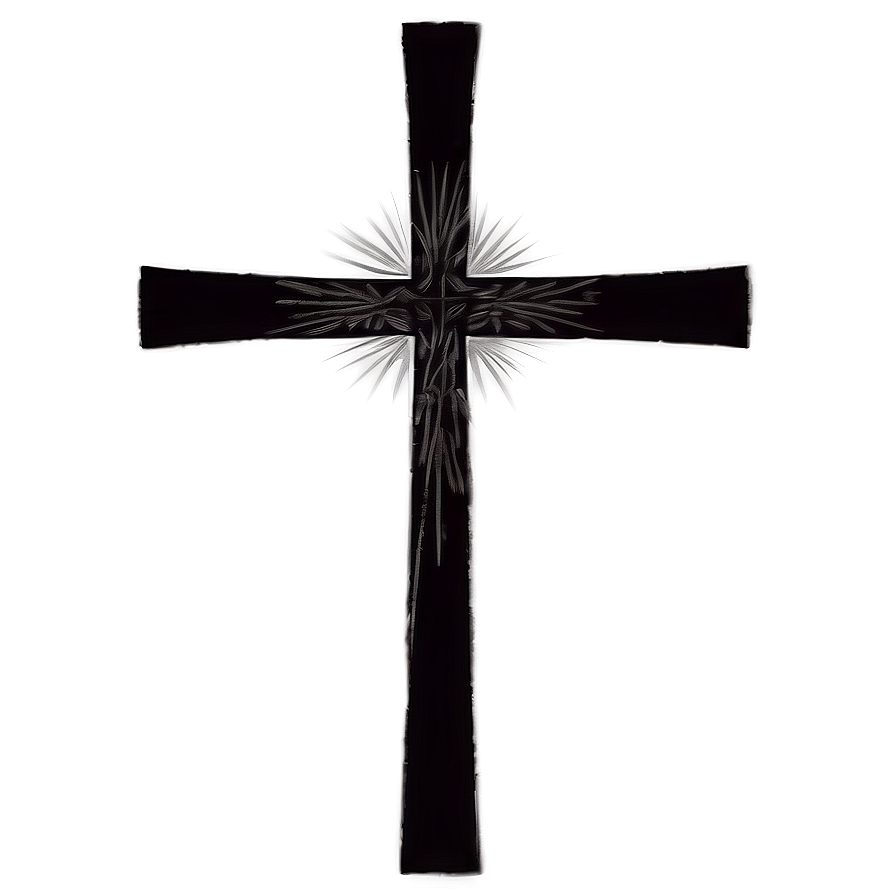 Vintage Black Cross Illustration Png 19 PNG Image