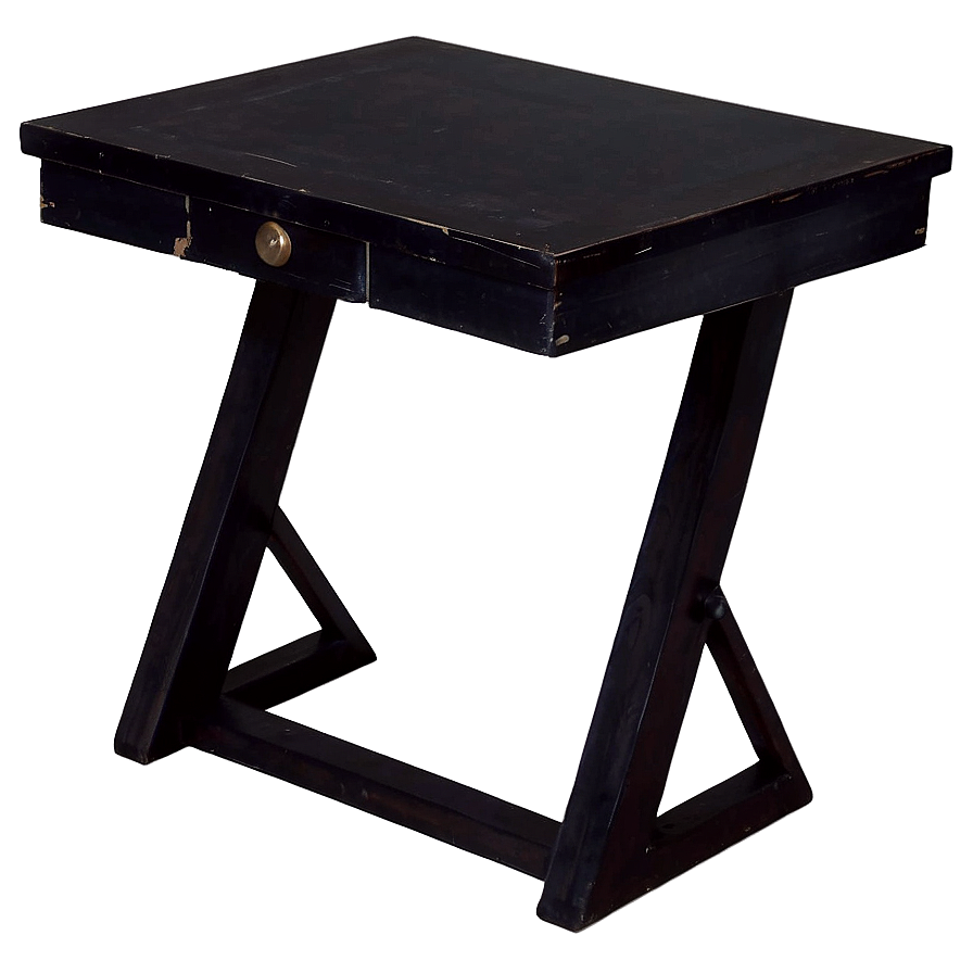 Vintage Black Table Png Eqx18 PNG Image