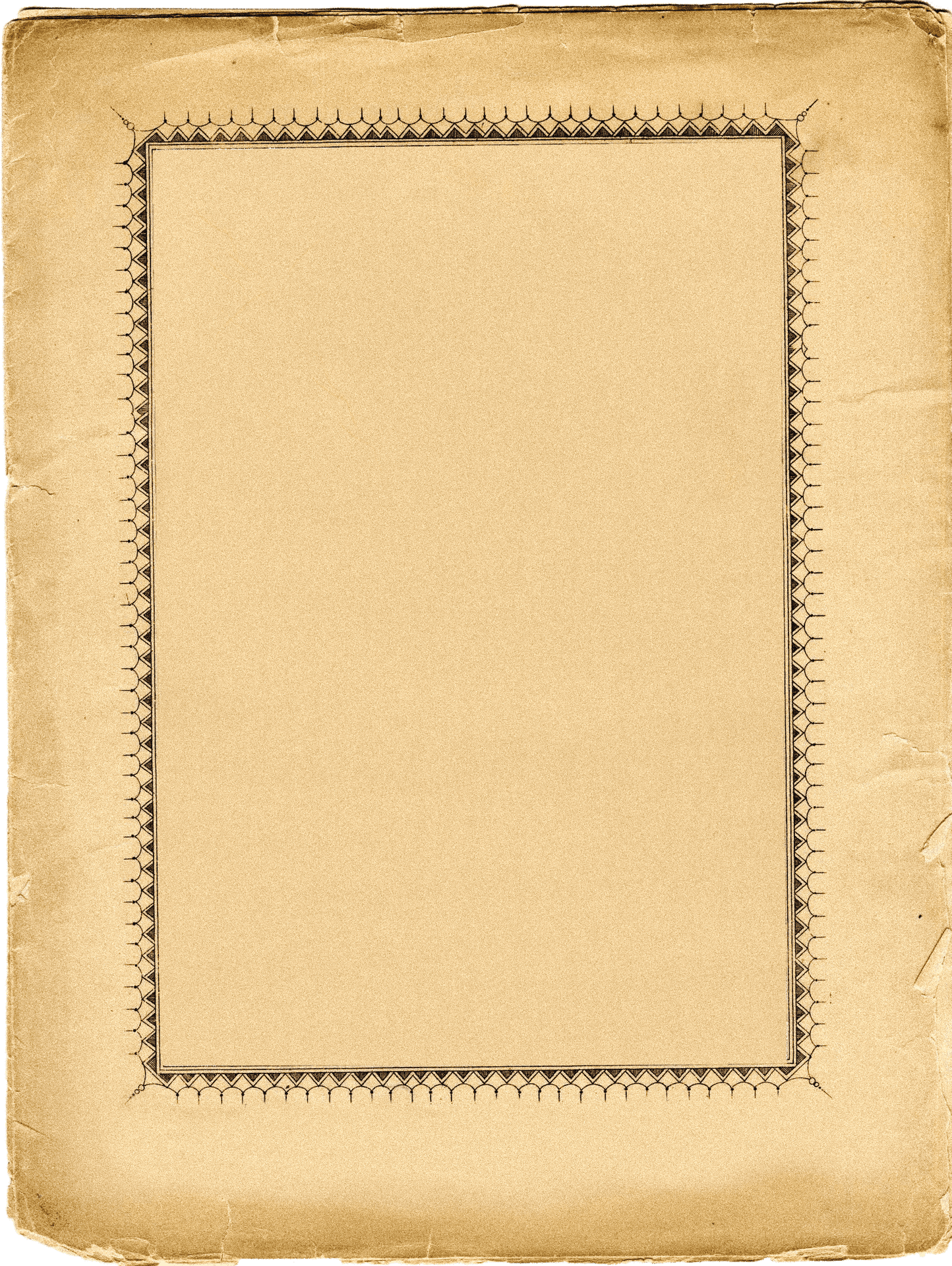 Vintage Blank Note Paper Texture PNG Image