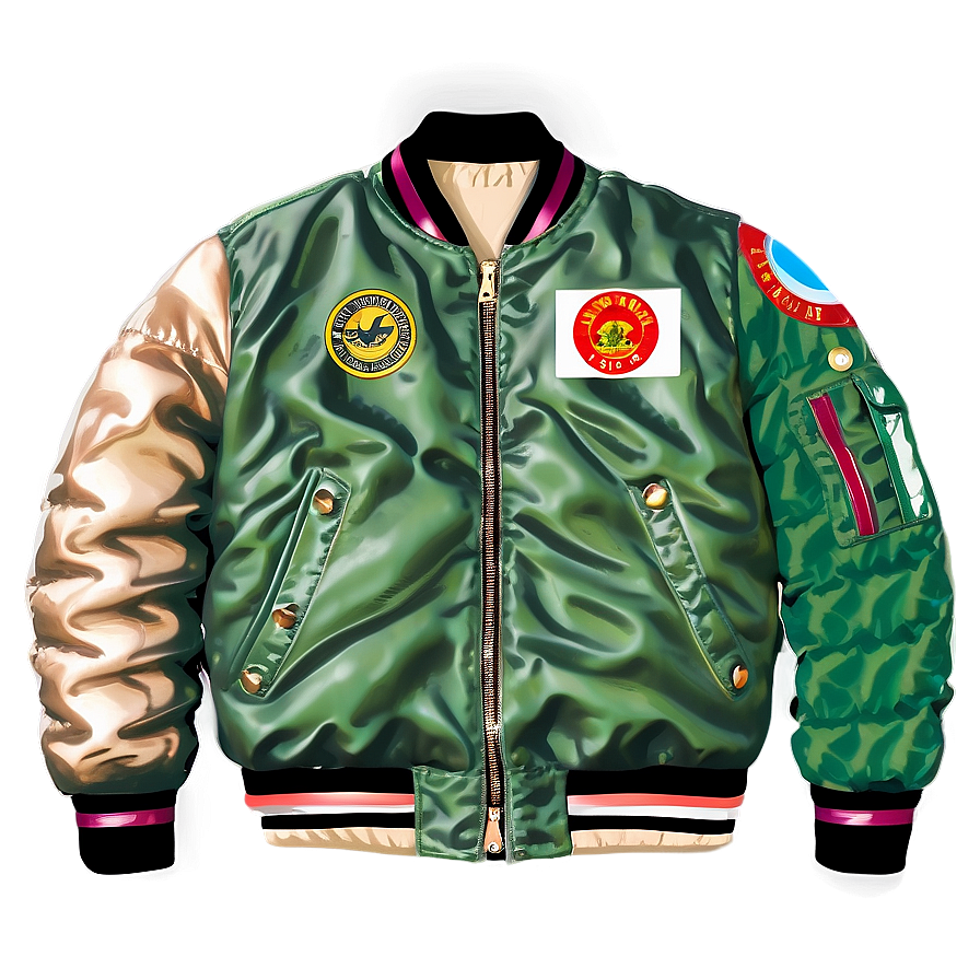 Vintage Bomber Jacket Style Png Jxj PNG Image