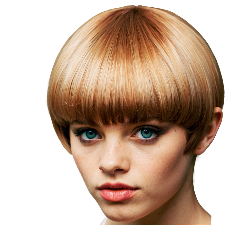 Vintage Bowl Cut Look Png 06212024 PNG Image