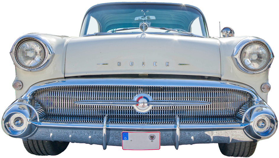 Vintage Buick Front View PNG Image