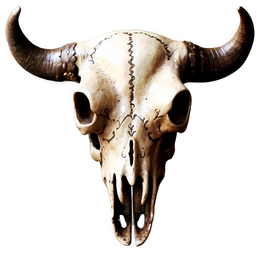 Vintage Bull Skull Drawing Png 46 PNG Image