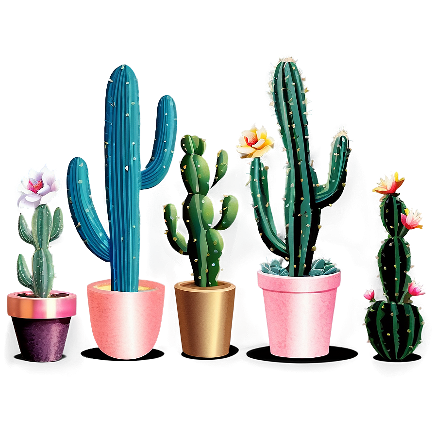 Vintage Cactus Png 50 PNG Image