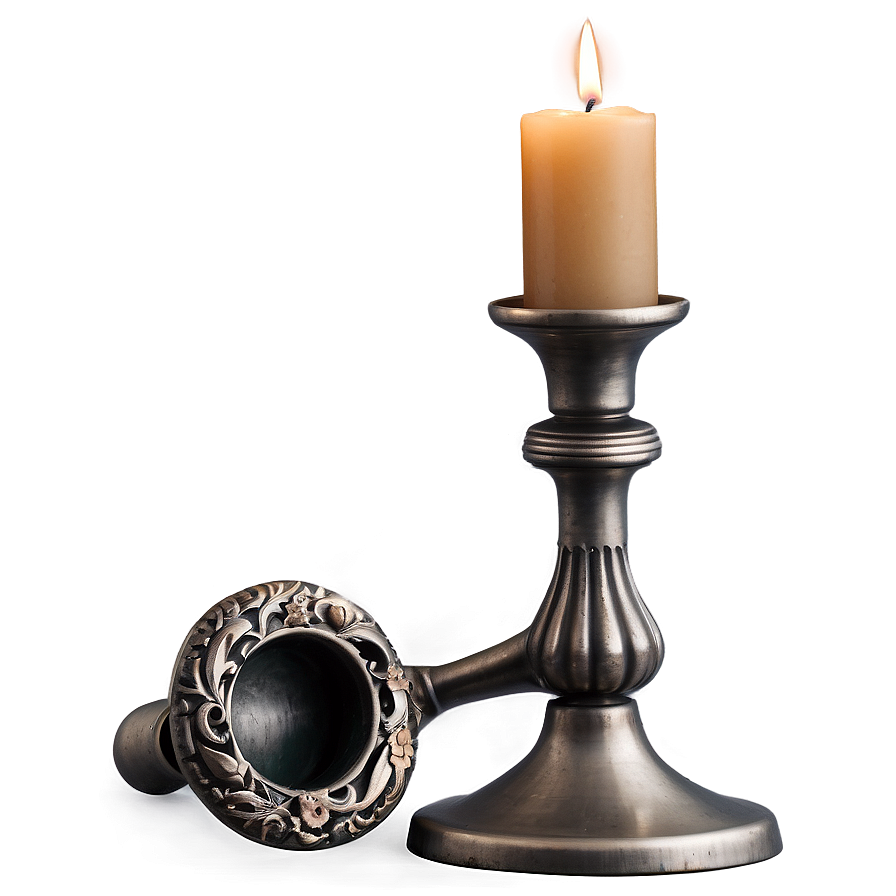 Vintage Candlestick Png Dob PNG Image