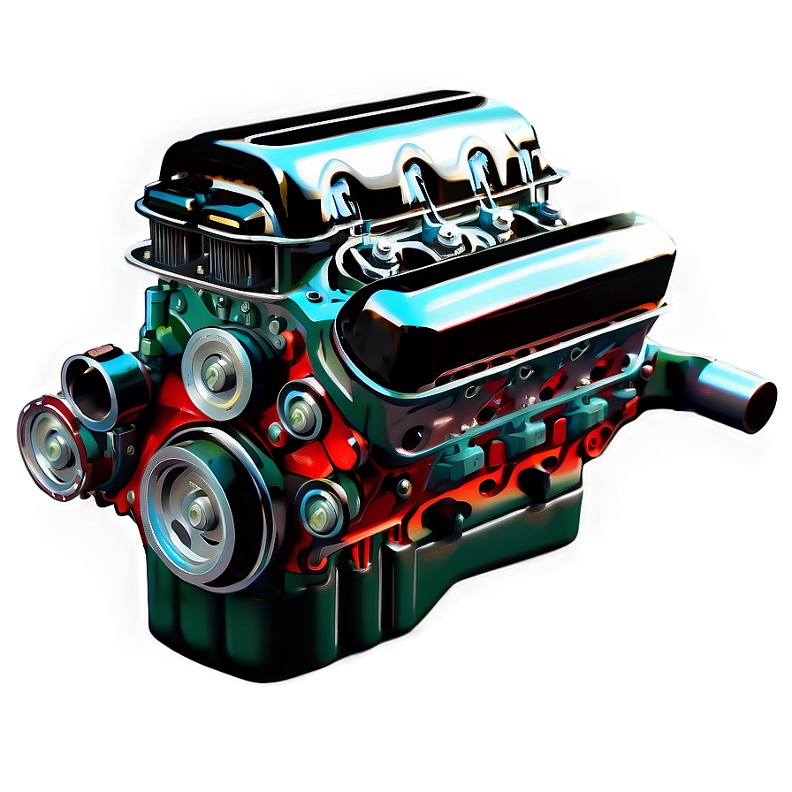 Vintage Car Engine Structure Png Jve20 PNG Image